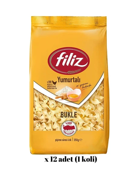 Filiz Yumurtalı Bukle Makarna 12 x 350 G ürün görseli 1