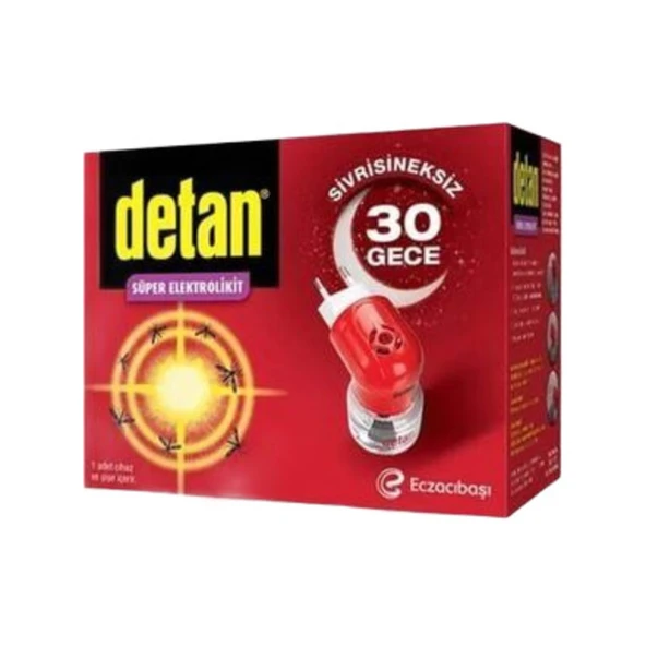 Detan Süper Elektrolikit Sivrisineksiz 30 Gece 1 Cihaz Ve Şişe ürün görseli 1