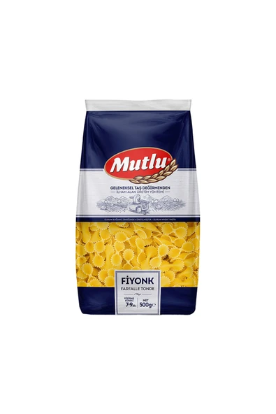 Mutlu Makarna Fiyonk 500 g x 4’lü Paket – Taze ve Lezzetli Makarna ürün görseli 1