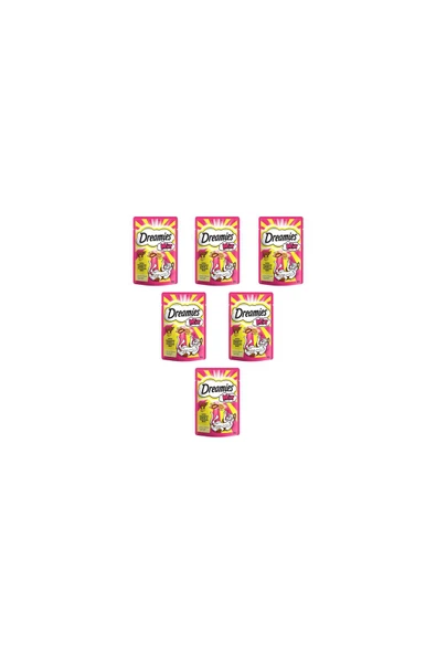 Dreamies Mix Iç Dolgulu Sığır Etli Ve Peynirli Kedi Ödül 60 Gr x 6 ürün görseli 1