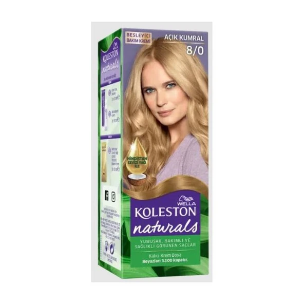 Koleston Naturals Saç Boyası Açık Kumral 8.0 50 Ml ürün görseli 1