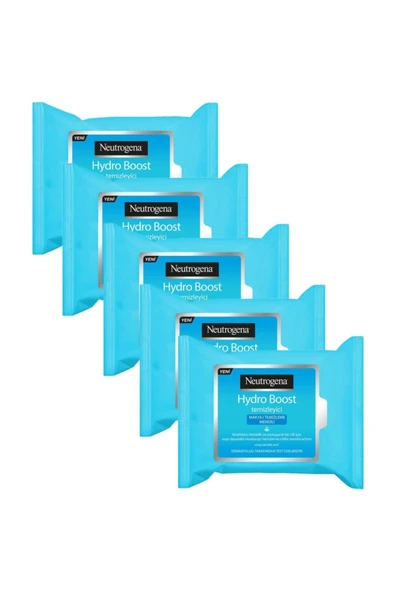 Neutrogena Hydro Boost Makyaj Temizleme Mendili 25 Adet X 5 Adet ürün görseli 1