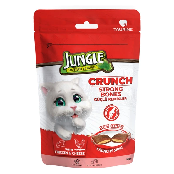 Jungle Mama Crunch Kedı Ödül Güçlü Kemikler 60 Gr ürün görseli 1
