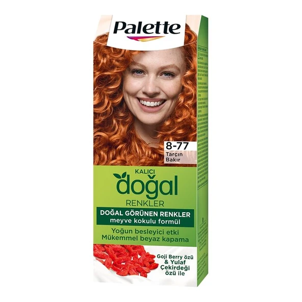 Palette Natural Colors Kalıcı Doğal Renkler Saç Boyası 8-77 Tarçın Bakır ürün görseli 1