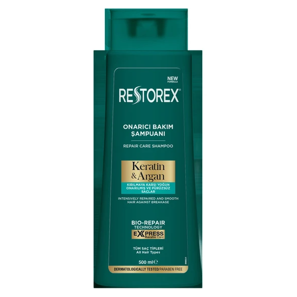 Restorex Şampuan Keratin Argan Onarıcı Bakım 500 Ml ürün görseli 1