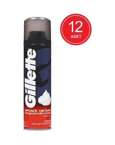 Gillette Normal Tıraş Köpüğü 12 x 200 ML ürün görseli 1