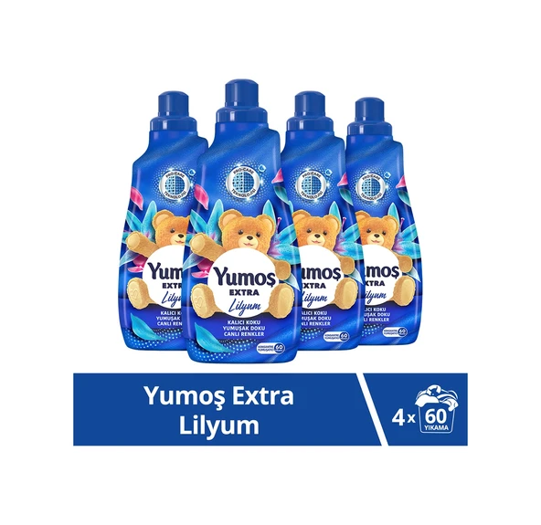 Yumoş Extra Konsantre Çamaşır Yumuşatıcısı Lilyum 4 x 1440 ML ürün görseli 1