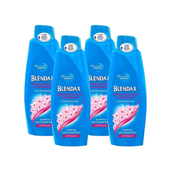 Blendax Şampuan Kiraz Çiçeği Özlü 4 x 500 ML ürün görseli 1