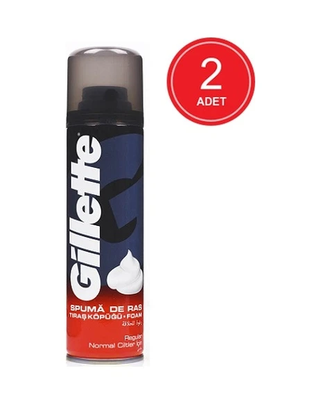 Gillette Normal Tıraş Köpüğü 2 x 200 ML ürün görseli 1