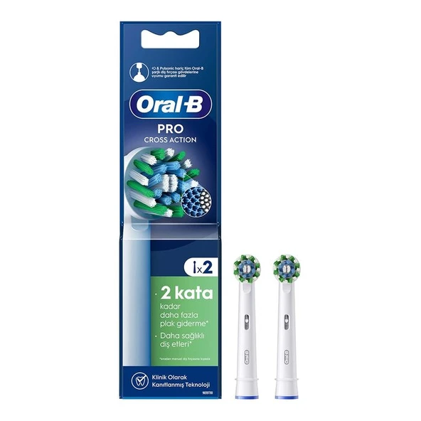 Oral-B Diş Fırçası Yedek Başlığı Cross Action 2 Adet ürün görseli 1