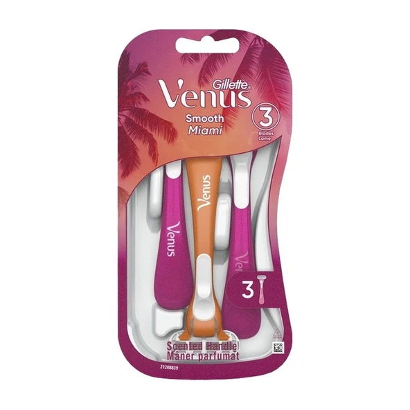Gillette Venüs Dispo Miami 3 Bıcak 3'lü ürün görseli 1