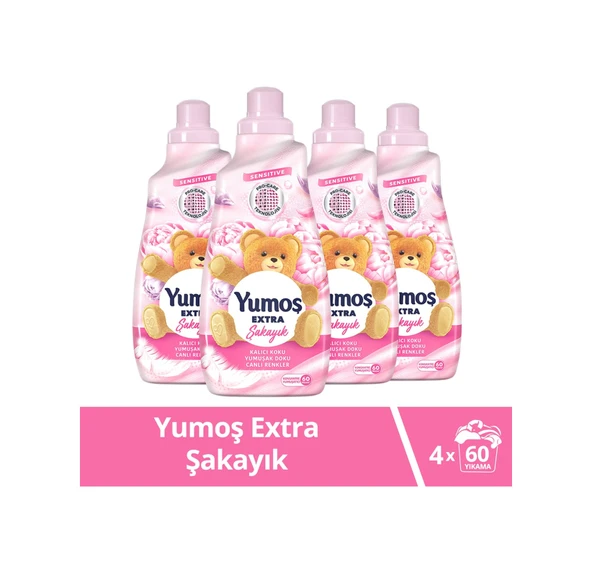 Yumoş Extra Konsantre Çamaşır Yumuşatıcısı Şakayık 4 x 1440 ML ürün görseli 1