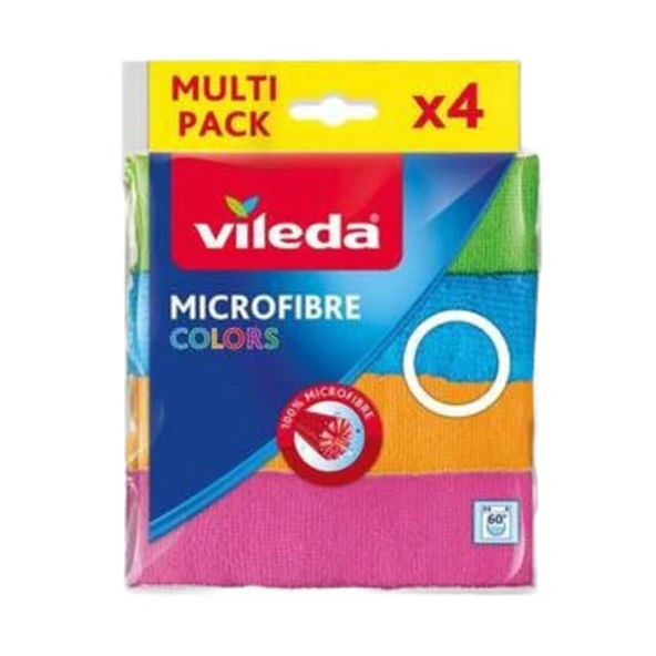 Vileda Bez Mikrofiber Colors 4'lü ürün görseli 1