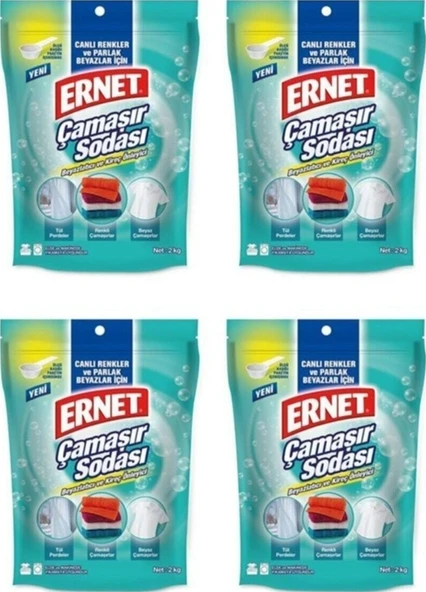 Ernet Çamaşır  Sodası 4 x 2 KG ürün görseli 1