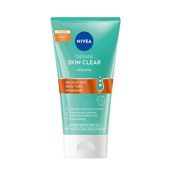 NIVEA Peeling Sivilce Karşıtı Yüz Temizleyici Salisilik Asit,niasinamid,deniz Tuzu 150 Ml ürün görseli 1