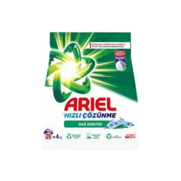 Ariel Çamaşır Deterjanı Toz Aqua Pudra Dağ Esintisi 4 Kg ürün görseli 1