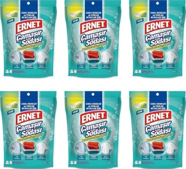 Ernet Çamaşır Sodası 2Kg 6'Lı ürün görseli 1