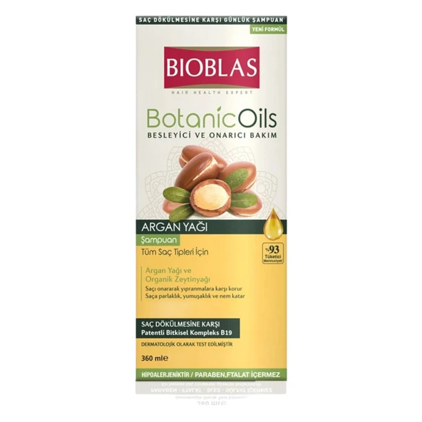 Bioblas Şampuan Botanic Argan Yağı 360 Ml ürün görseli 1