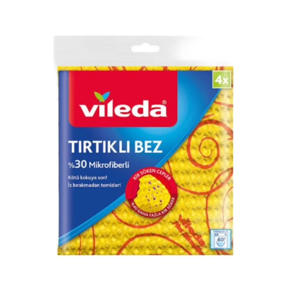 Vileda Bez Temizlik %30 Mikrofiber 4'lü ürün görseli 1