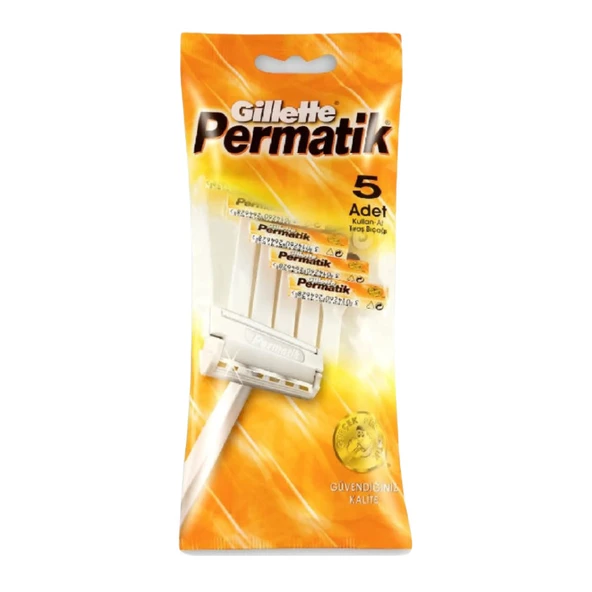 Gillette Traş Bıçağı Permatik 5'li ürün görseli 1