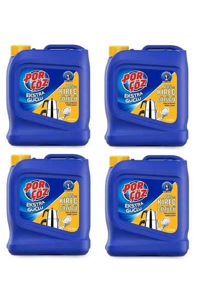 Porçöz 4 Lt Kıreç Ve Pas Çözücü 4x4=16 Lt ürün görseli 1