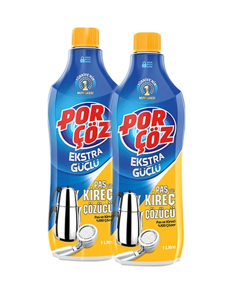 Porçöz Kireç Ve Pas Çözücü 2 x 1 L ürün görseli 1