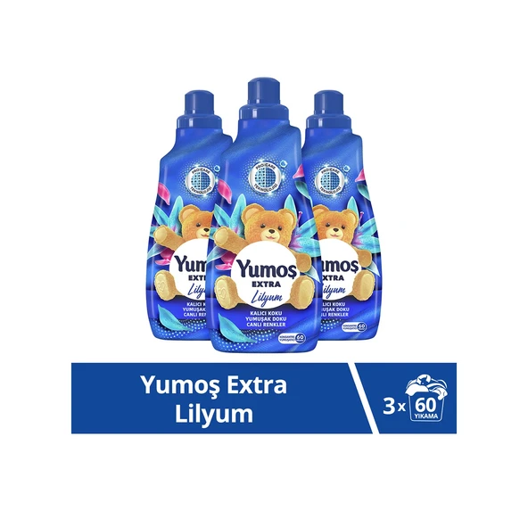 Yumoş Extra Konsantre Çamaşır Yumuşatıcısı Lilyum 3 x 1440 ML ürün görseli 1
