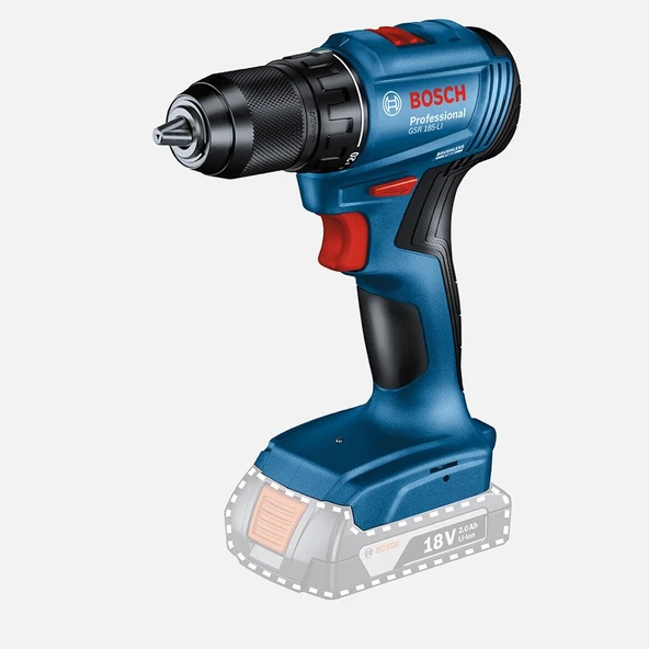 Bosch Gsr 185-LI Solo Profesyonel Akülü Vidalama (Akü ve Şarj Cihazı Dahil Değildir.) ürün görseli 1