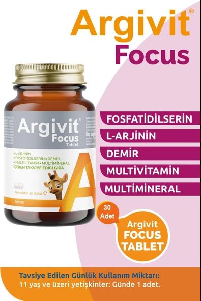 Argivit Focus 30 Tablet ürün görseli 1