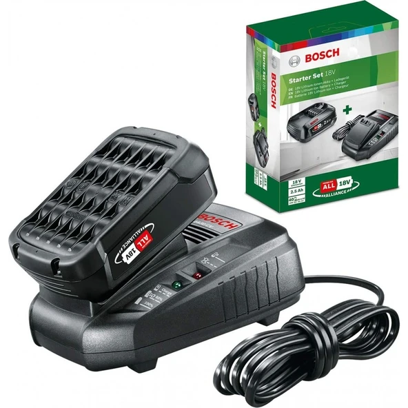 Bosch 18 Volt Starter Kit (2,5 Ah+Şarj Cihazı) - 1600A00K1P ürün görseli 1