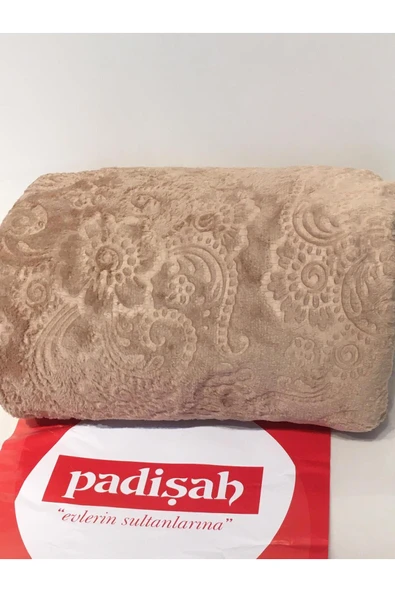 Padişah PADİŞAH DESENLİ KAHVERENGİ ÇİFT KİŞİLİK BATTANİYE ürün görseli 1