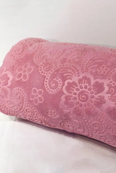 Padişah Desenli Pembe Çift Kişilik Battaniye Nishev-p000076 ürün görseli 1