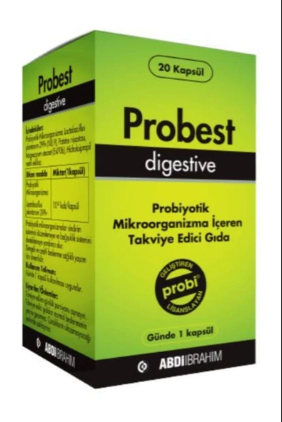Probest Probiyotik Digestive 20 Kapsül ürün görseli 1