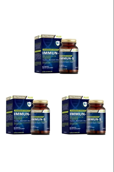 Nutraxin Immun-S 60 Tablet 3 Adet ürün görseli 1