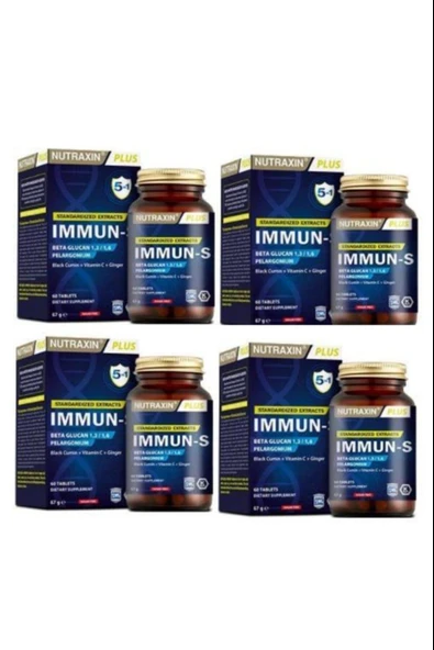 Nutraxin Immun-S 60 Tablet 4 Adet ürün görseli 1