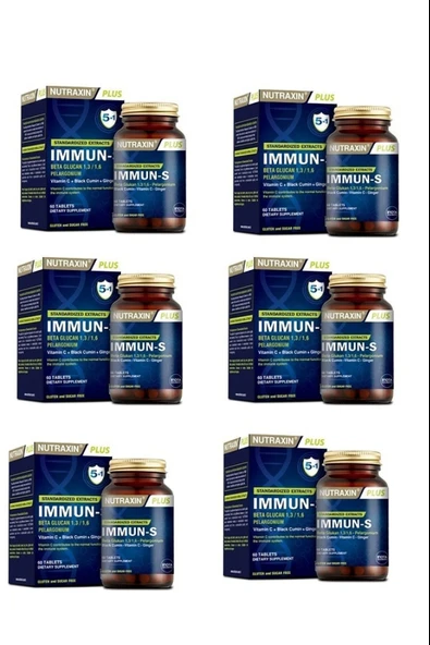 Nutraxin Immun-S 60 Tablet 6 Adet ürün görseli 1