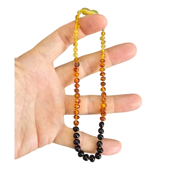 Damla Kehribar Bebek Kolyesi Lt1409 - Resim 5