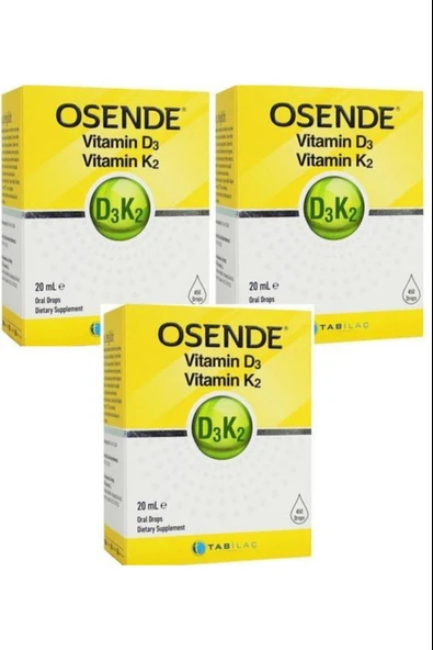 Osende Vitamin D3K2 20 ml 3 Adet ürün görseli 1