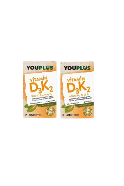 Youplus Vitamin D3K2 20 ml 2 Adet ürün görseli 1