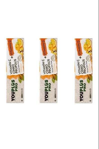 Youplus Pro Vitamin C D Çinko Propolis 15 Efervesan Tablet 3 Adet ürün görseli 1