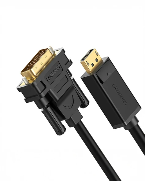 UGREEN Display Port Erkek to DVI 24+1 Erkek Görüntü Aktarma Kablosu 2 Metre, 10221 ürün görseli 1