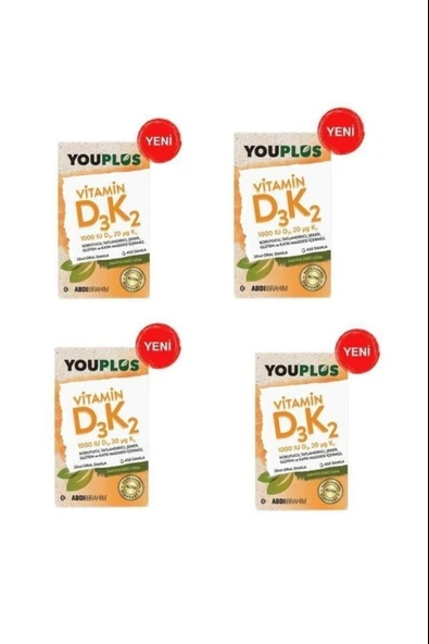 Youplus Vitamin D3K2 20 ml 4 Adet ürün görseli 1