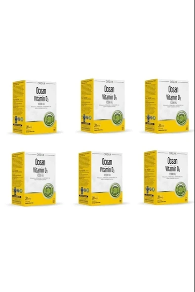 Ocean Vitamin D3 1000 IU Sprey 6 Adet ürün görseli 1