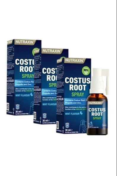 Nutraxin Costus Root Spray 30 Ml 3 Adet ürün görseli 1