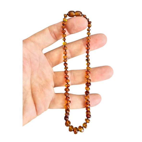 Damla Kehribar Bebek Kolyesi Lt1412 - Resim 4