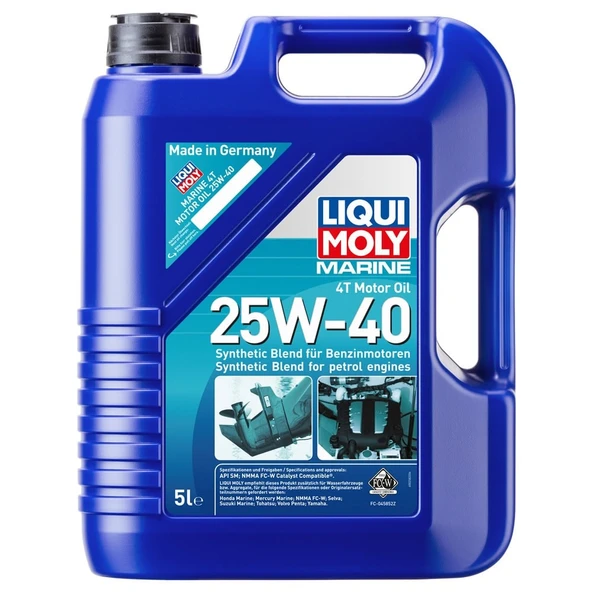 Liqui Moly Marine 4T SAE 25W40 5 Lt Tekne Motor Yağı (25027) ürün görseli 1