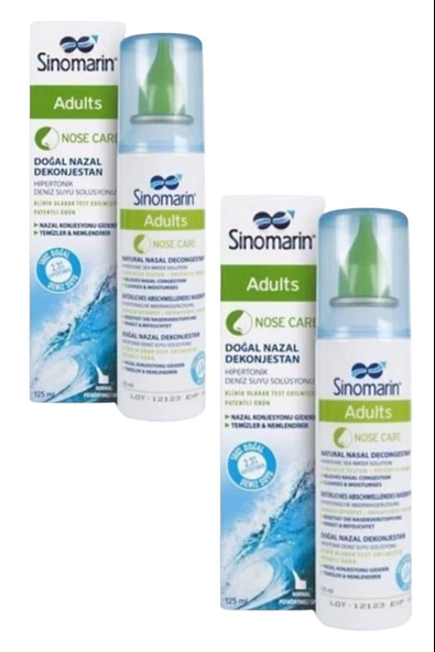 Sinomarin Adults Yetişkinler İçin Deniz Suyu 125 ml 2 Adet ürün görseli 1