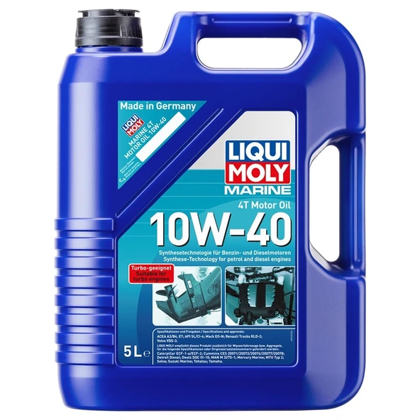 Liqui Moly Marine 4T 10W40 5 Lt Tekne Motor Yağı (25013) ürün görseli 1