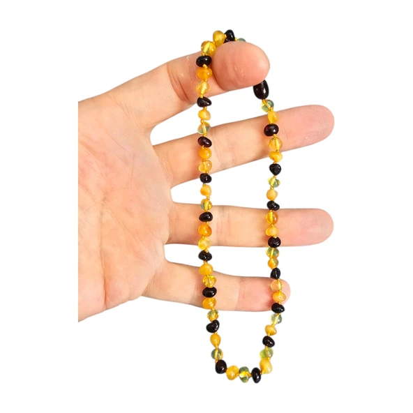 Damla Kehribar Bebek Kolyesi Lt1411 - Resim 4