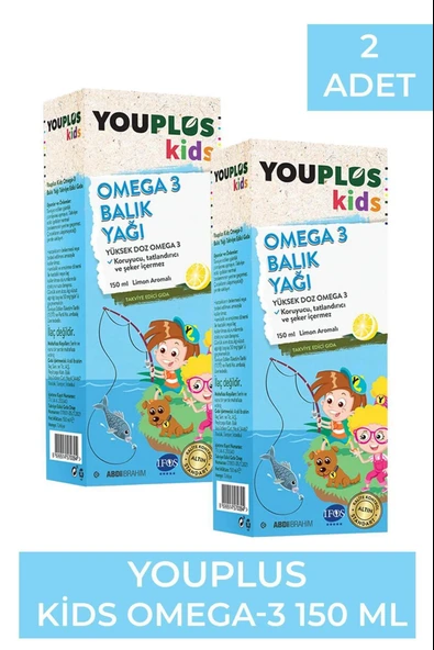 Youplus Kids Omega 3 150 ml Şurup 2 Adet ürün görseli 1